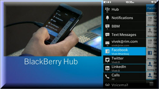Der neue Blackberry Hub