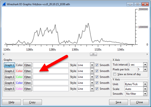 Traffic-Analyse in Wireshark mit Filtern